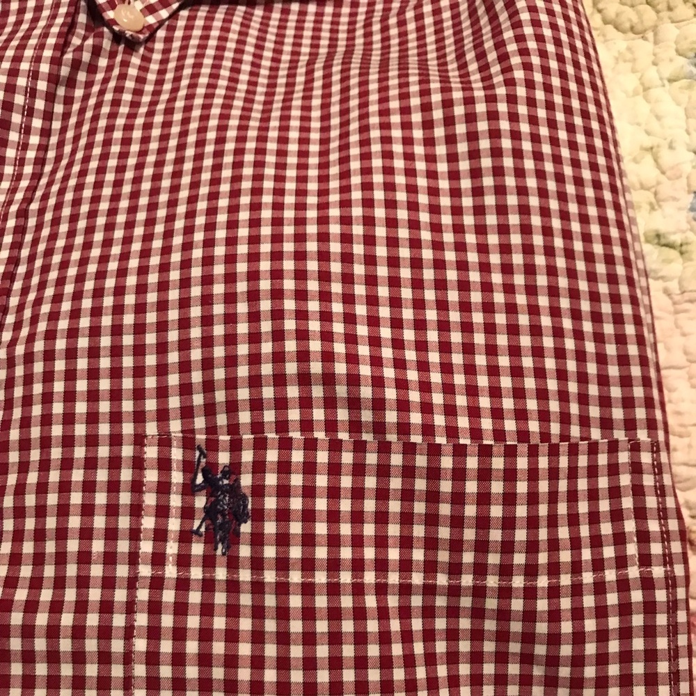 U.S. Polo Association Men’s L/S Shirt-Size L 15-15 1/2